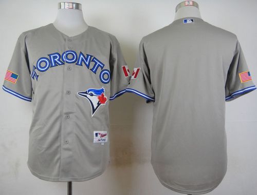 Blue Jays Blank Grey Road Cool Base 2012 Stitched MLB Jersey - Click Image to Close